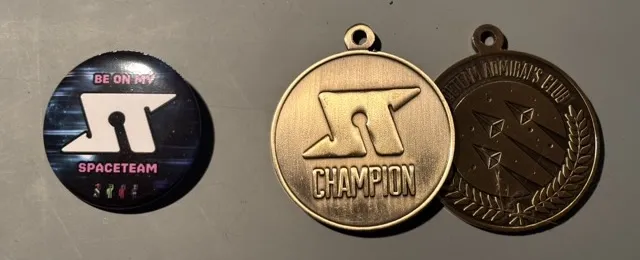 New Spaceteam Button and Medals